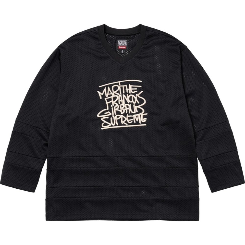 Supreme Jirbaud Hockey Jersey SS25 - BLACK - XL - BRAND NEW!